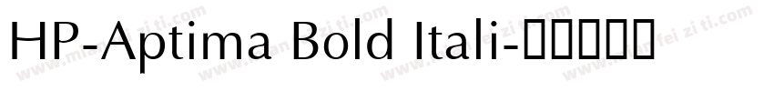 HP-Aptima Bold Itali字体转换